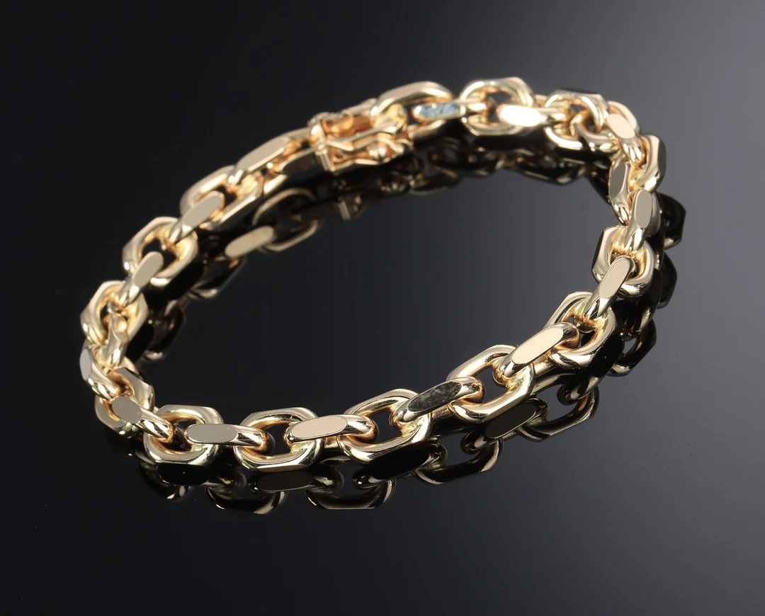 Bjarne Nordmark Henriksen. Solid anchor bracelet of 14 kt. gold — Jewellery/Bracelets — Lauritz