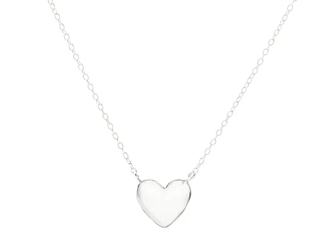 COLLIER, sterlingsilver, ankarlänk, längd 45,5 cm, hjärta, vikt 1,8 g.