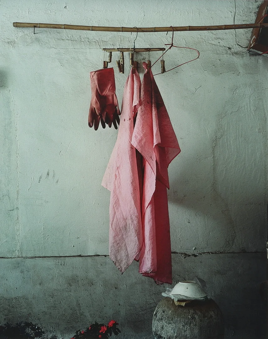 ROBERT VAN DER HILST. Färglitografi, 'Kinesisk interiör', 2005. — Asiatica — Auktionsmagasinet Vänersborg