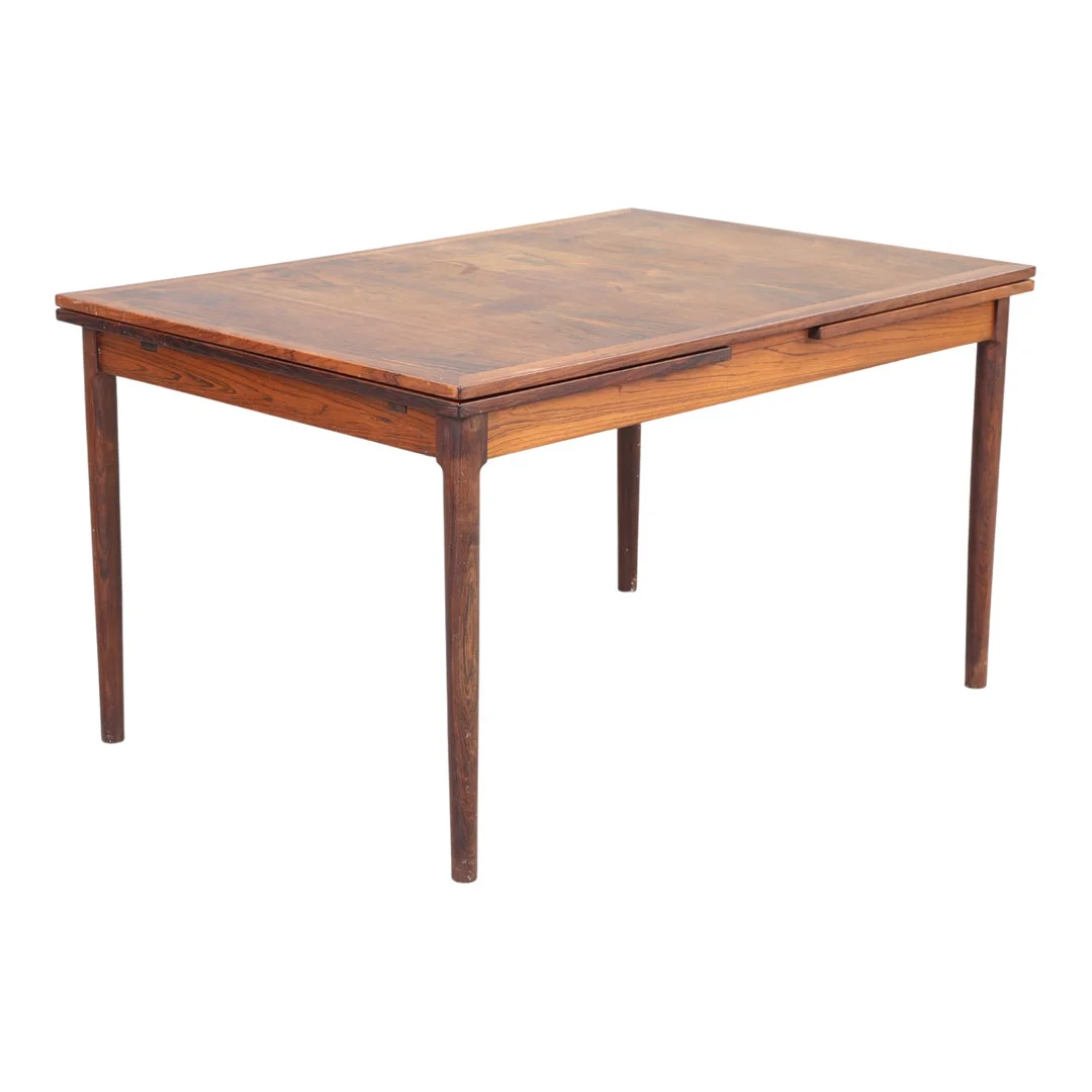 Spisebord af palisander med hollandsk udtræk, 1960'erne. — Dining tables — Bidstrup Auktioner