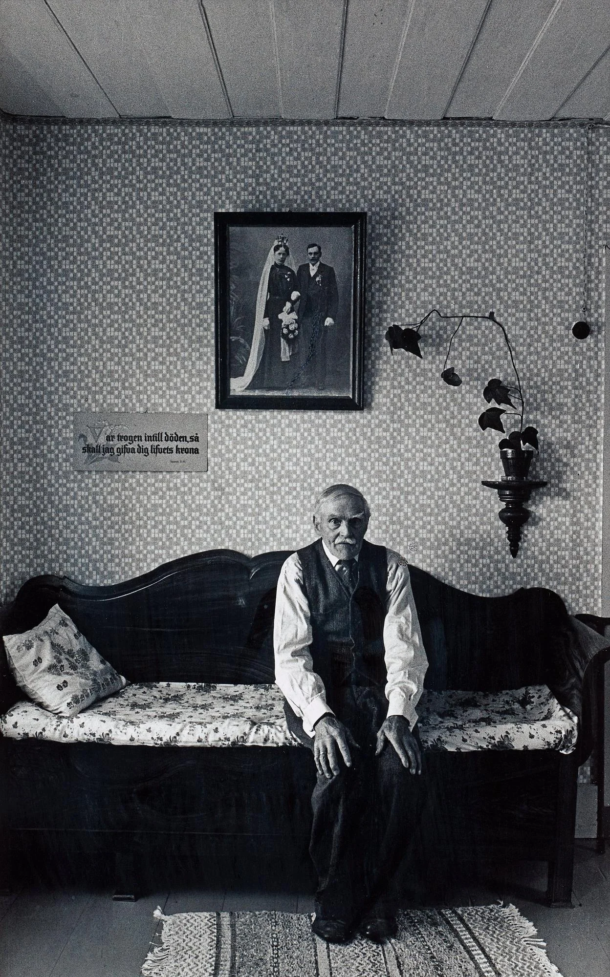 Sune Jonsson, "Förre hemmansägaren P.A Söderström, Ytterbyn, Lövånger, 1962". — Bukowskis