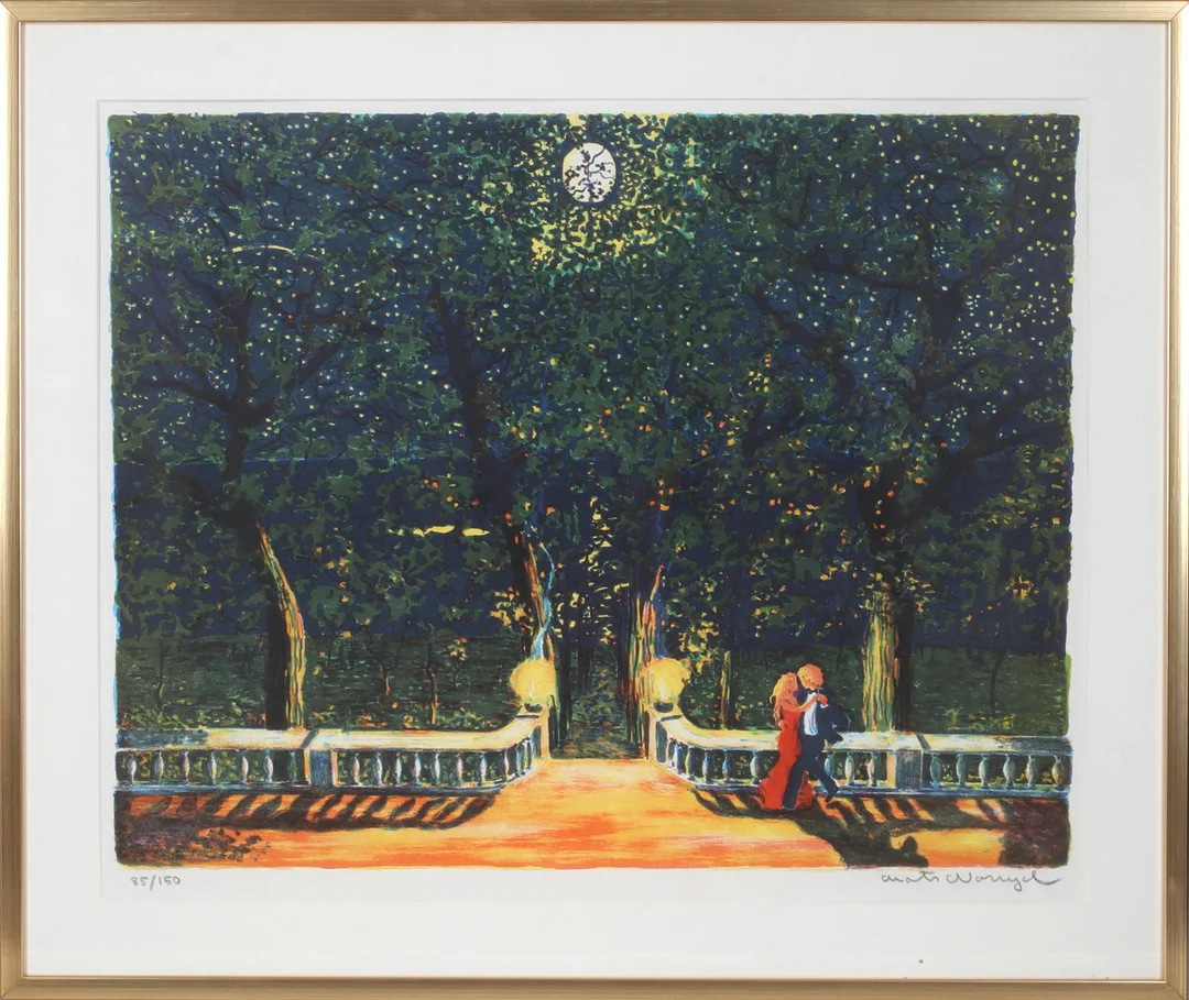 MATS NORRYD. "Tango i Valpariso", litografi, signerad och numrerad 85/150. — Engravings & Prints — Stadsauktion Sundsvall