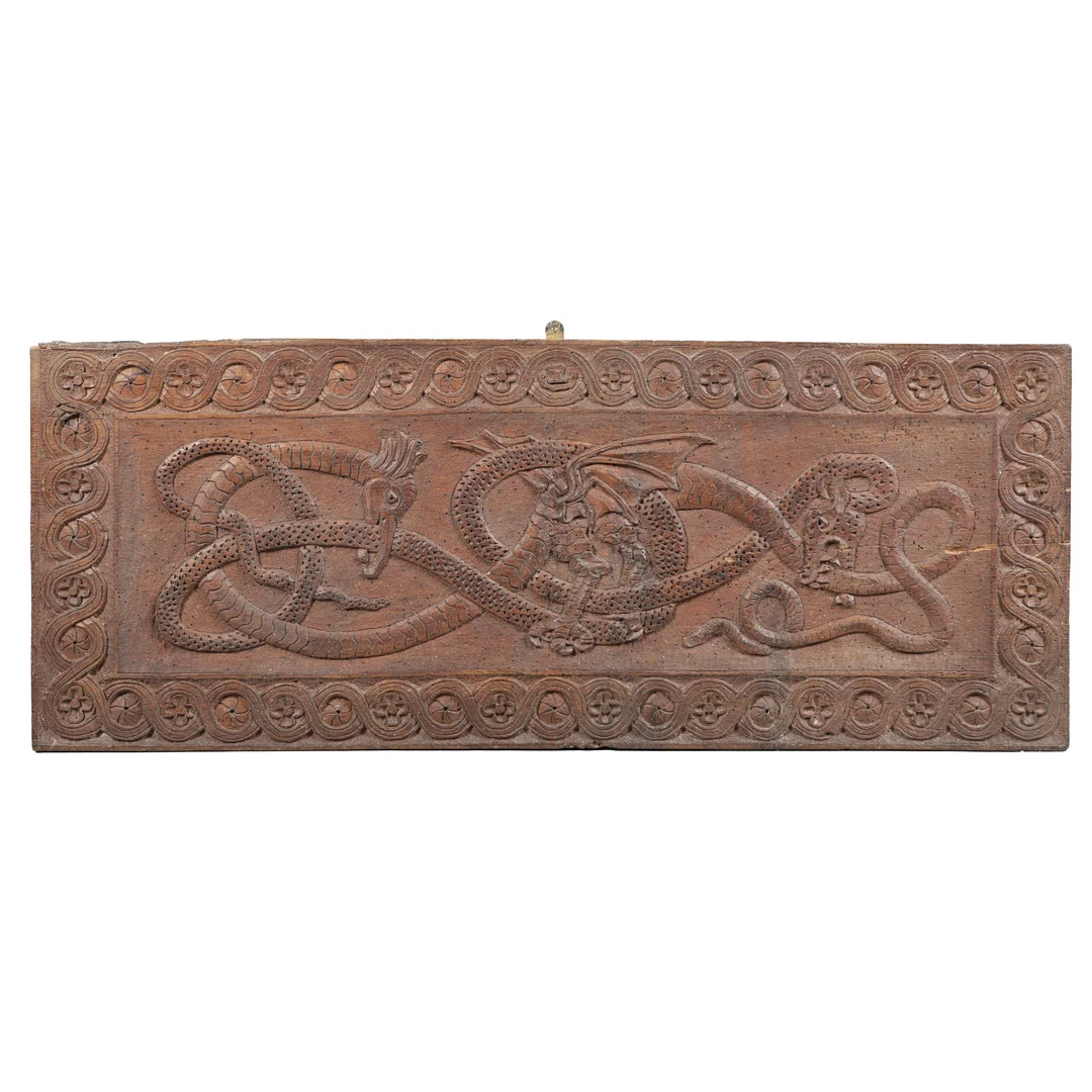 AN ENGLISH CARVED OAK PANEL, CIRCA 1650. — Other — Bishop & Miller