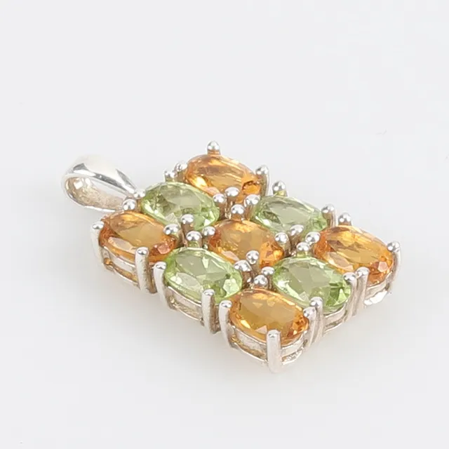 HÄNGE, Sterling Silver, Peridoter, Citriner.