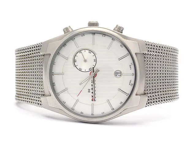 Skagen Herrur 853XLSSC quartz datum i ask