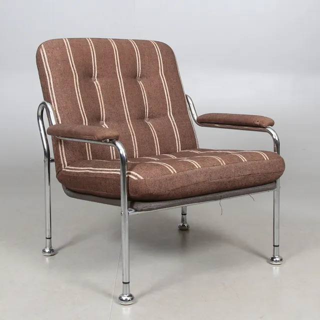 BO EIGERT, fåtölj, "Stålbo", Hova, 1970-tal.
