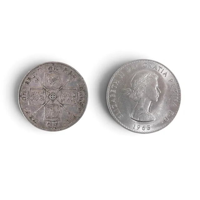 A VICTORIA 1889 SILVER DOUBLE FLORIN.