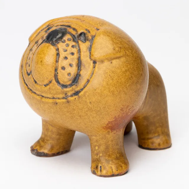 LISA LARSON. Figurin, stengods, "Bulldog", ur serien "Kennel", formgiven 1972, stämpelmärkt, Gustavsberg.