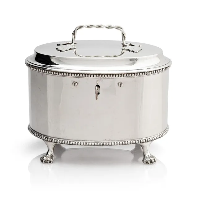 Johan Malmstedt, sockerskrin, silver, (verksam 1783-1831) Göteborg. Gustaviansk.