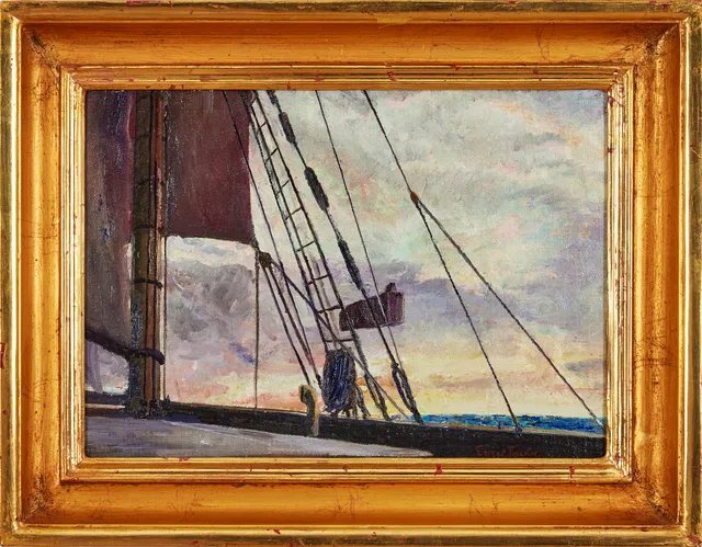 EVERT TAUBE. Skeppsdetalj.