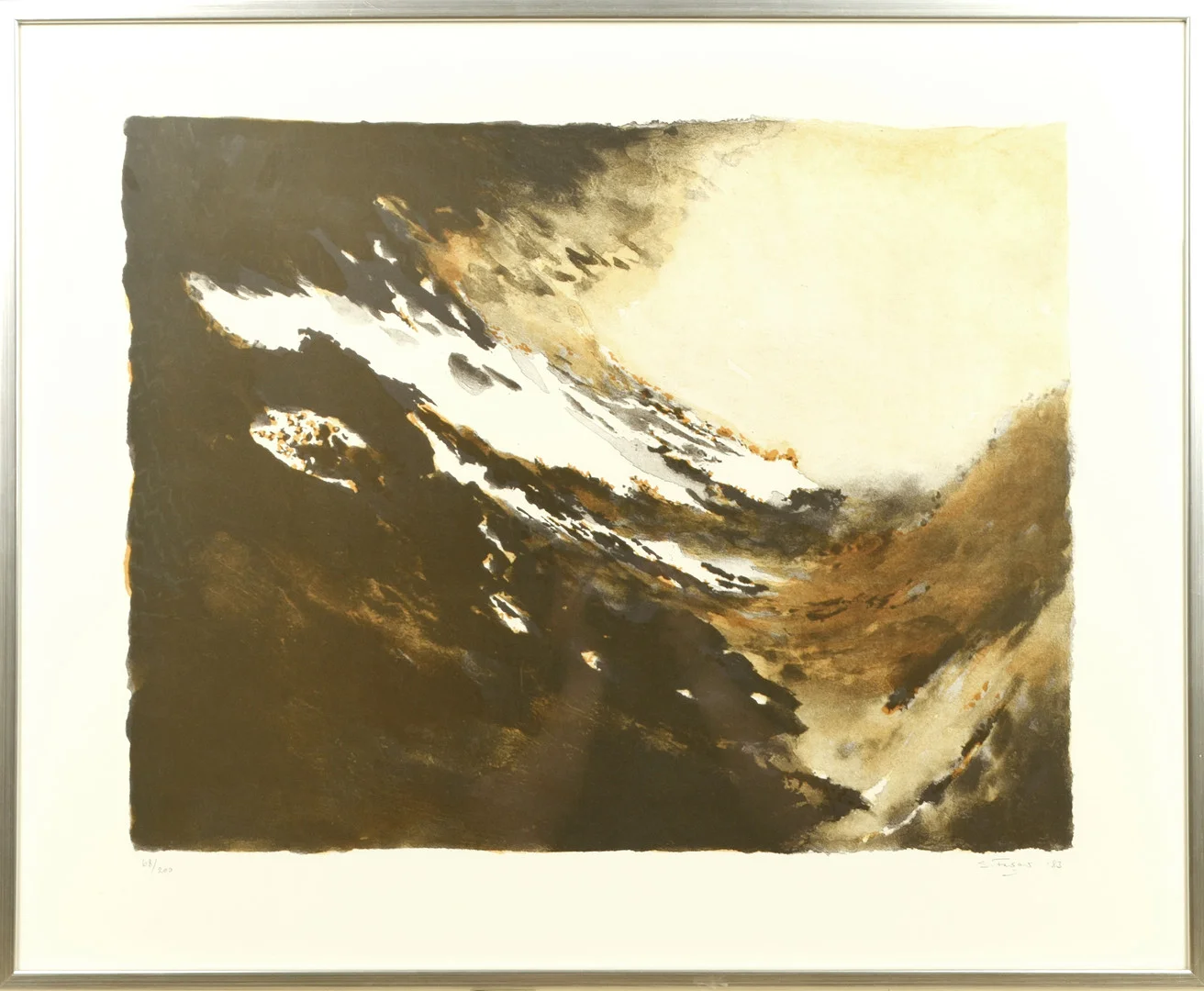 SIXTEN FAGER. Färglitografi, signerad, daterad 1983, numrerad 68/200. — Engravings & Prints — Norrlands Auktionsverk