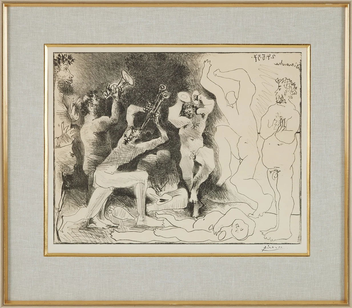 PABLO PICASSO. "La Danse des Faunes", litografi, signerad i trycket. — Engravings & Prints — Stockholms Auktionsverk Magasin 5