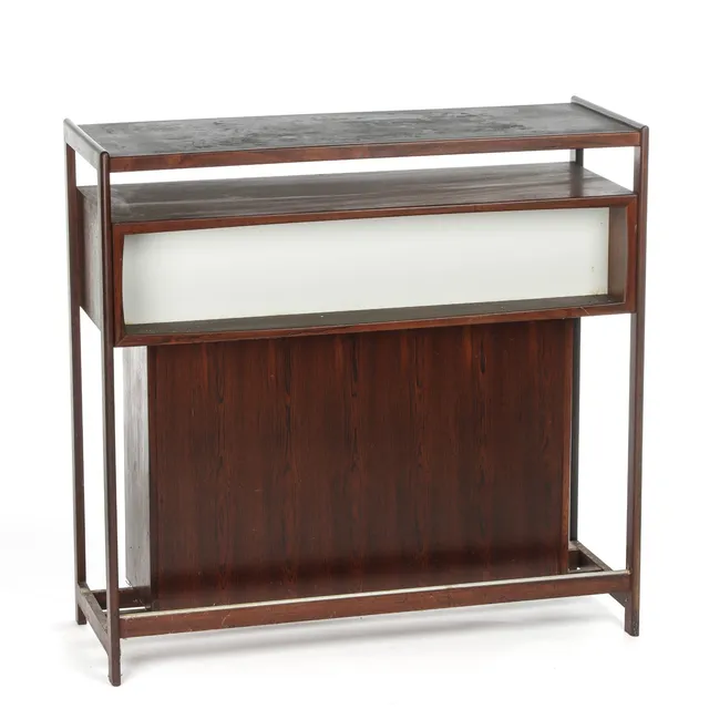 Freestanding rosewood bar, 1960s