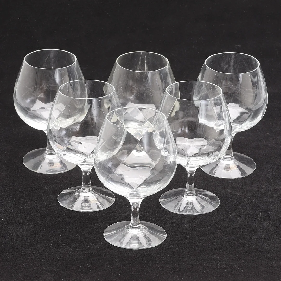 BERTIL VALLIEN. Cognacskupor, 6 stycken, ”Chateau", Kosta Boda. — Utility glass — RA Auktionsverket Norrköping
