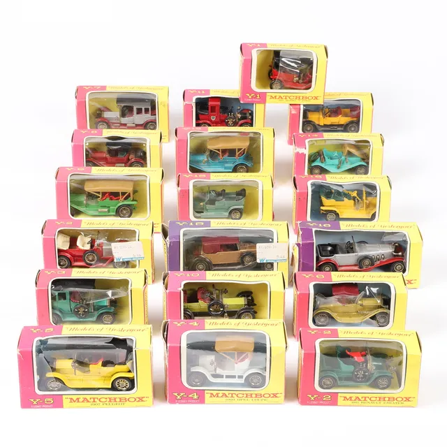 MODELLBILAR, 19 stycken, Matchbox, Models of Yesteryear.