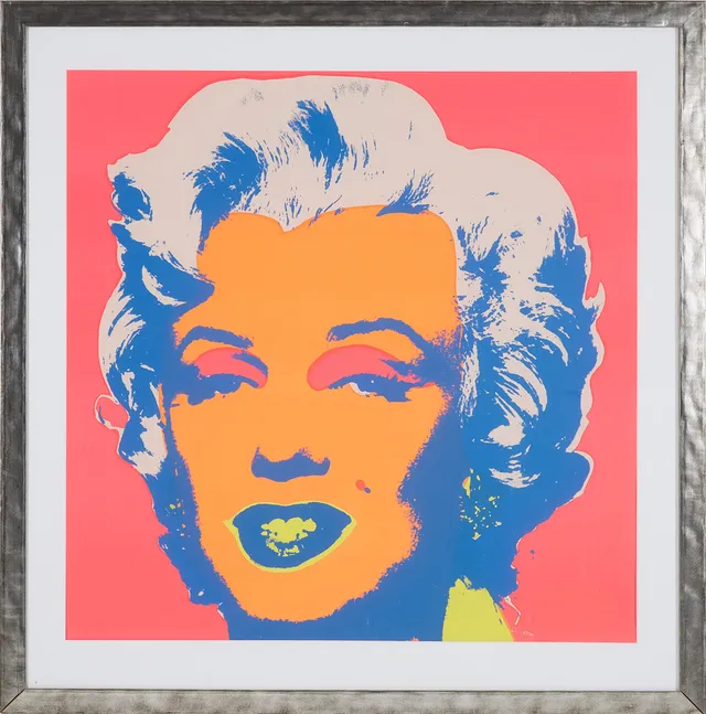 ANDY WARHOL. EFTER. "Marilyn". Stämplad Published by Sunday B Morning, Fill in your own signature.