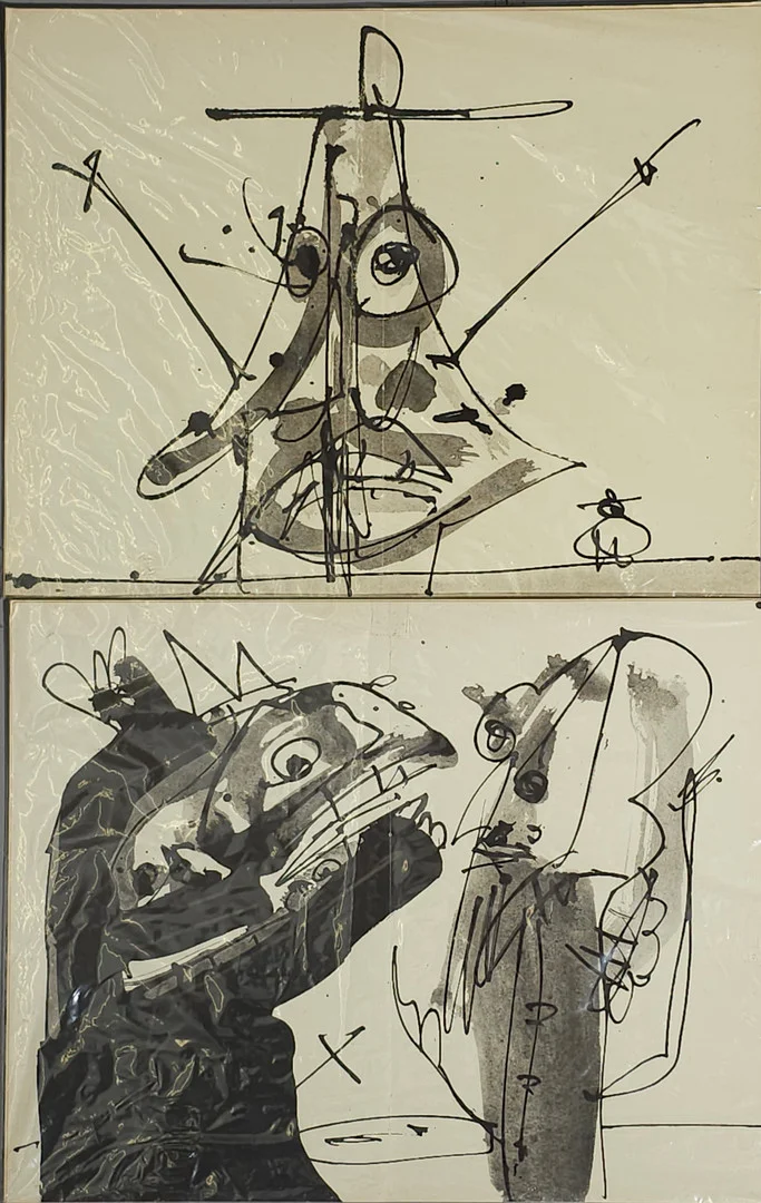 ANTONIO SAURA. SEGÚN. DON QUIJOTE DE LA MANCHA. DOS LITOGRAFÍAS OFFSET SOBRE PAPEL. — Engravings & Prints — Barcelona Auctions