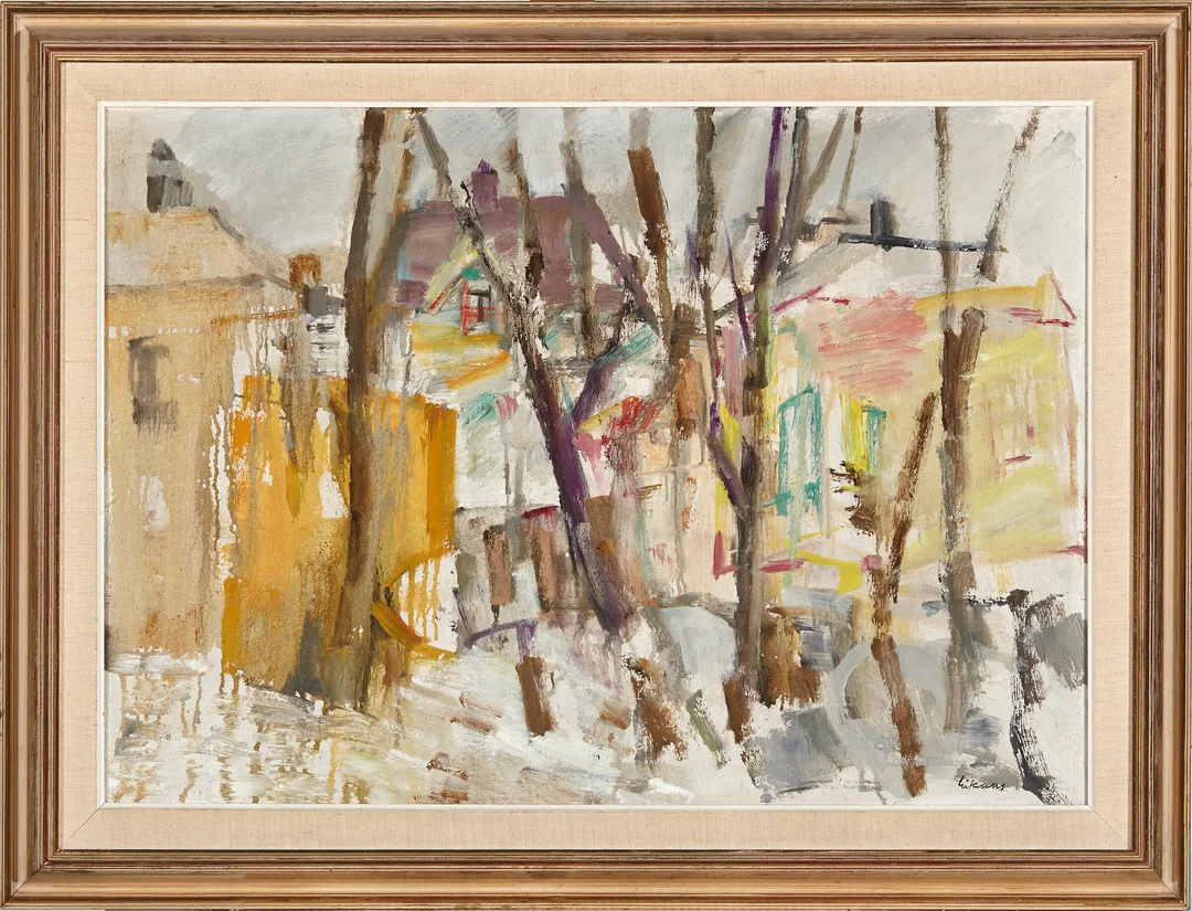 Eikaas, Ludvig — Byinteriør — Kunst/Maleri — Blomqvist