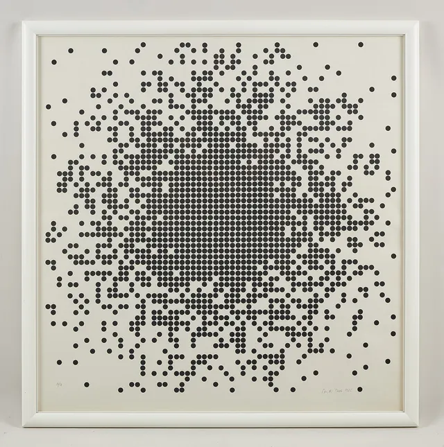 PENTTI TULLA. Komposition, signerad samt daterad 1986, serigrafi, 14/50.