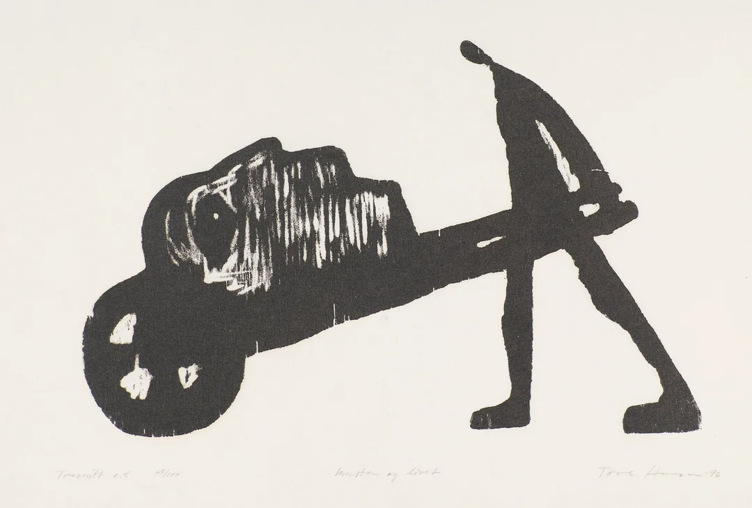 Hansen, Tore — "Kunsten og livet" 1996 — Kunst/Grafikk — Blomqvist