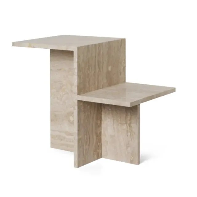 Firm Living. Travertine side table