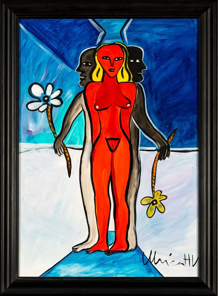 ULRICA HYDMAN-VALLIEN. Akryl på pannå, Kvinnostudie, Signerad. — Paintings — Norrlands Auktionsverk