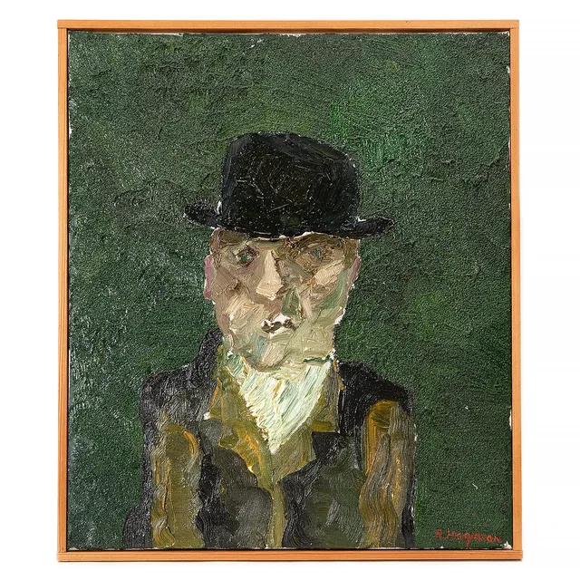 RUNE HAGMAN. Olja på duk, signerad.