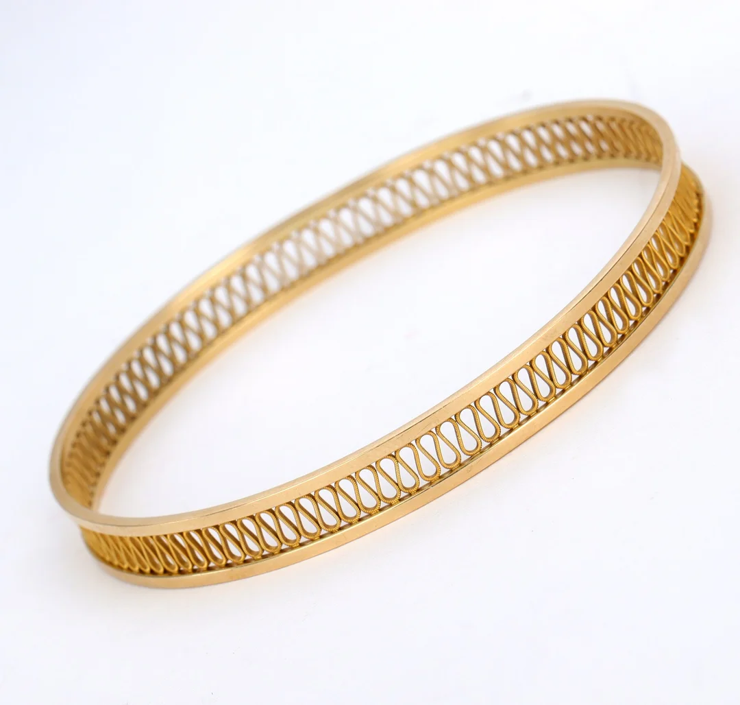 Willi Paul Scheelke. Bangle of 14 kt. gold — Jewellery/Bracelets — Lauritz