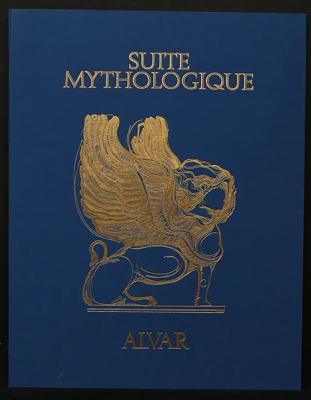 SUNOL ALVAR. "Suite Mythologique". Portfolio med 5 st litografier, signerade och numrerade 60/125.