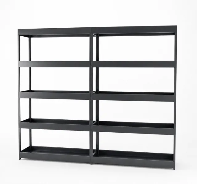 Stefan Diez for HAY. Freestanding shelf, New Order, color charcoal