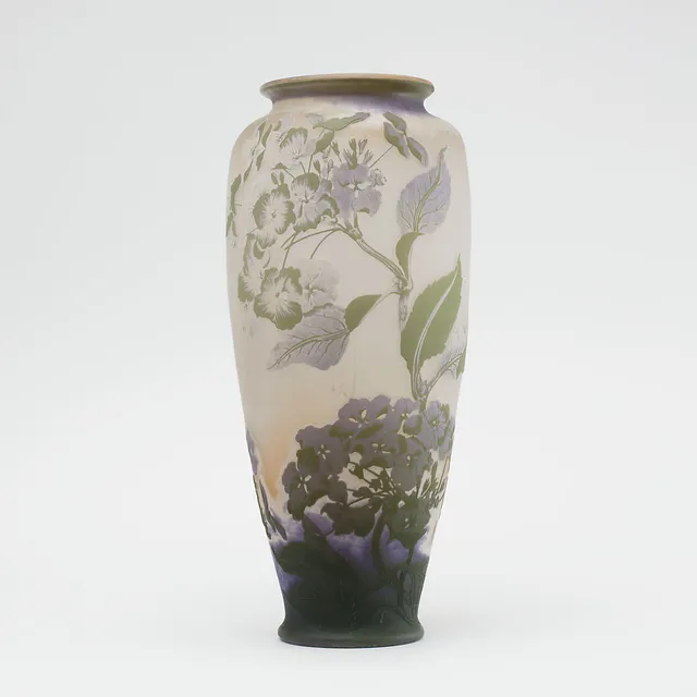EMILE GALLÉ. Vas, glas, Nancy Frankrike Art Nouveau 1900-talets början.