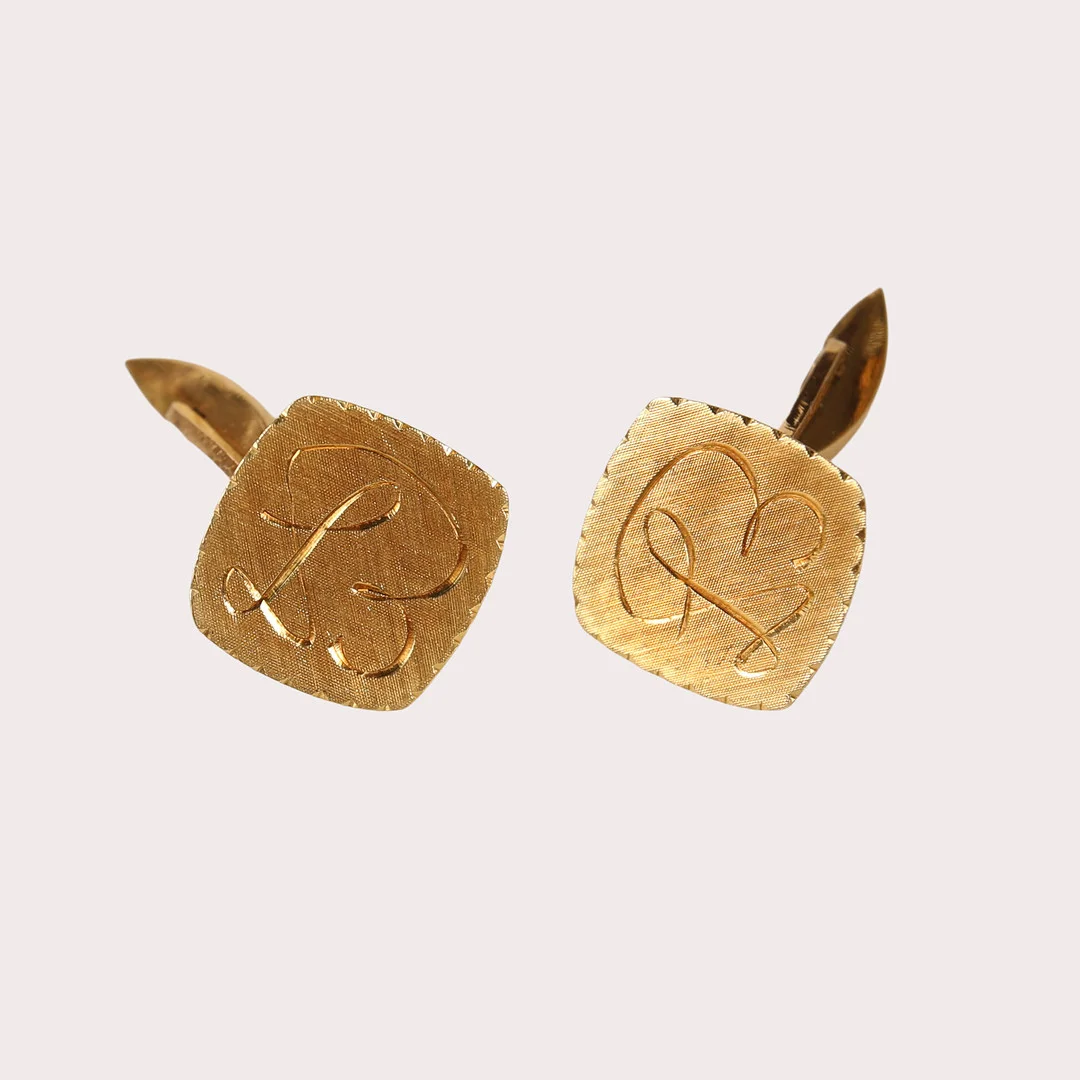 MANSCHETTKNAPPAR, 18k guld, ett par. — Cufflinks & Tie Pins — Limhamns Auktionsbyrå