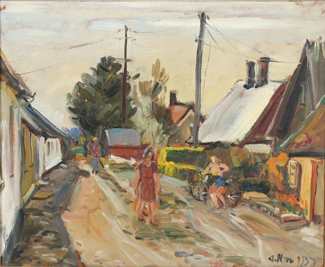 ANDERS OLSON. 1880-1955. Olja på pannå, signerad. — Paintings — Auktionsverket Engelholm