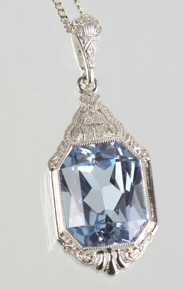 ANHÄNGER, ART DECO, SILBER 935, UM 1925.