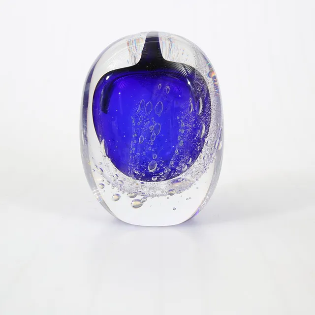 HANNE DREUTLER. Skulptur, glas, signerad, HS-AZ, Studio Åhus.