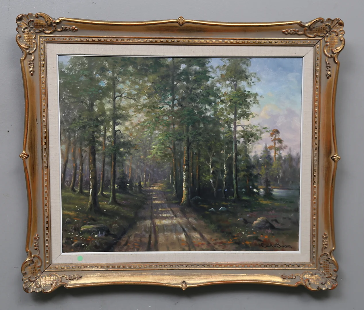 CARL IVAR ÖFVERBECK. Olja på duk, signerad Carl Ivar. — Paintings — Gomér & Andersson Linköping