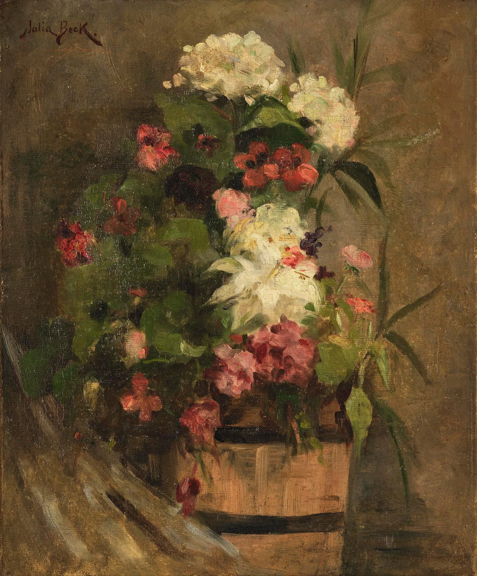 Julia Beck, Blomsterstilleben. — Bukowskis