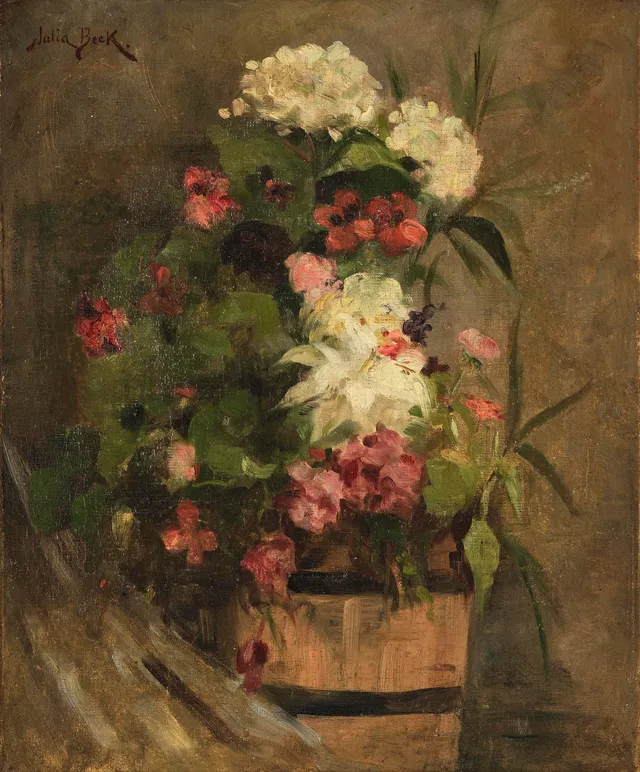 Julia Beck, Blomsterstilleben.