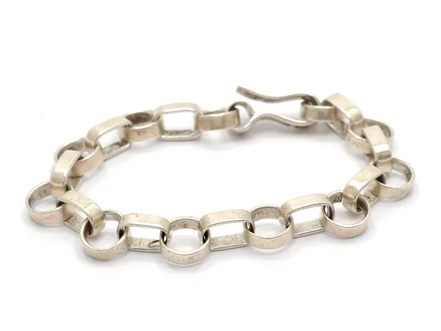 ARMBAND, silver, maximal längd 21 cm, vikt 29,9 g, Sven Erik Högberg, Göteborg 1961.