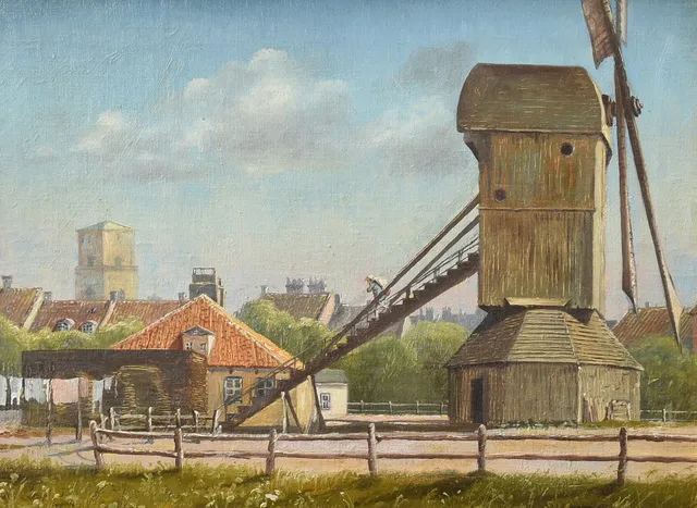 CARL O. J. LUND. (1857-1936) Olie på lærred. Danmark, København, 1878.