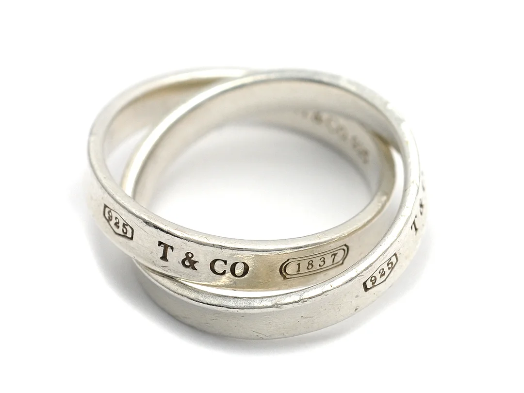 TIFFANY O CO, ring, sterlingsilver, modell Tiffany 1837, stl 16,25 mm, vikt 5,1 g. — Smycken/Ring — Kaplans