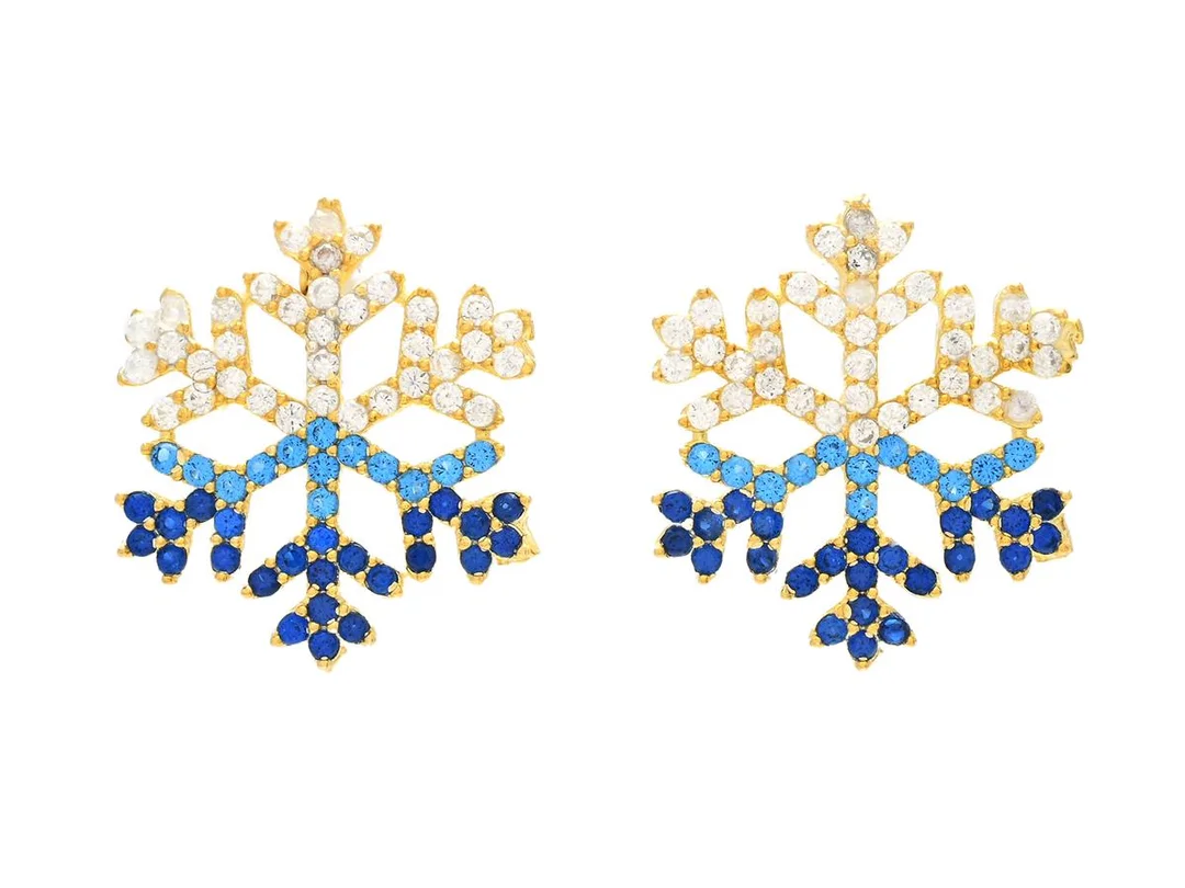 ÖRHÄNGEN, förgyllt sterlingsilver, cubic zirkoner, höjd 17 mm, vikt 1,9 g. — Smycken/Örhängen — Kaplans