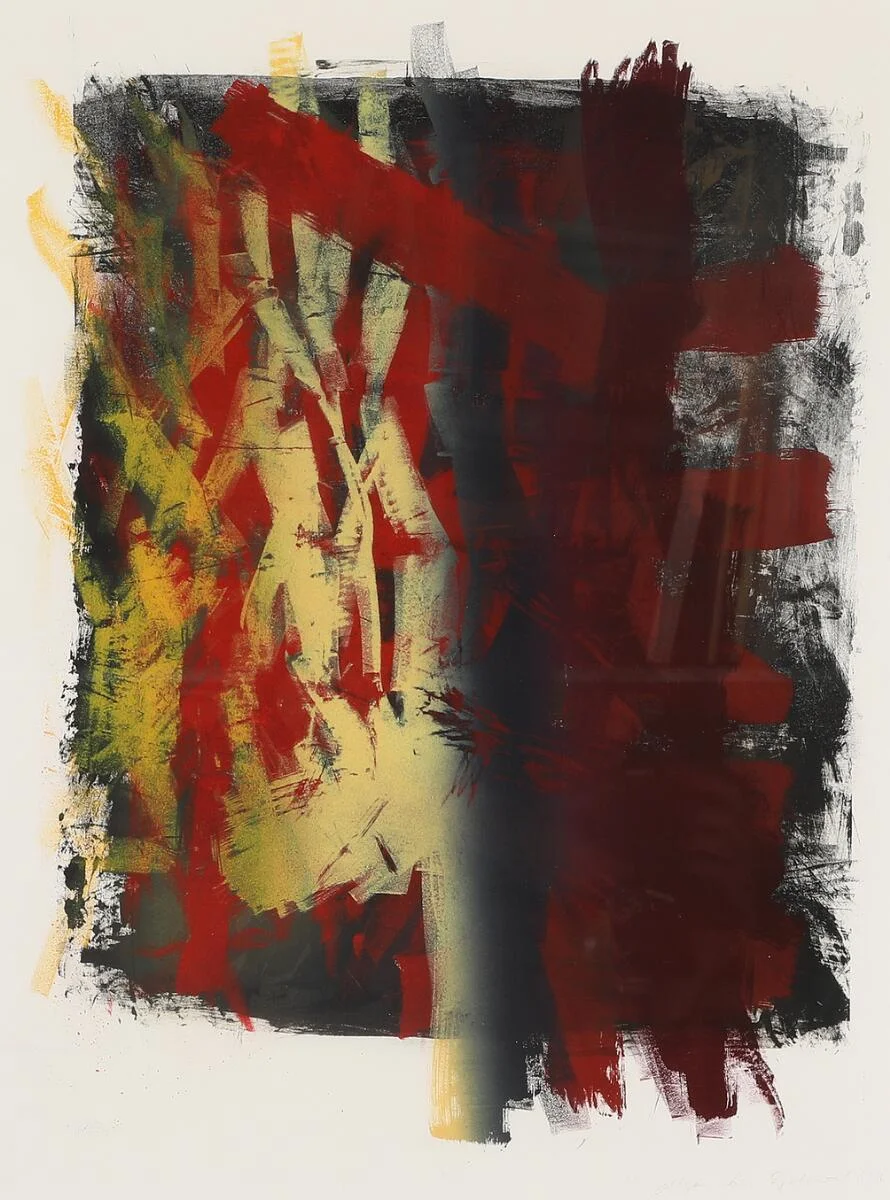 Untitled. Signed Maja Lisa Engelhardt 1991. Lithograph in colours. Visible size 65,5 × 48,5 cm. — Modern Prints/Modern art — Bruun Rasmussen