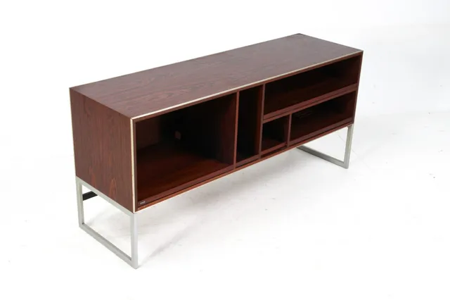 Jacob Jensen for Bang & Olufsen. Stereo bench, rosewood