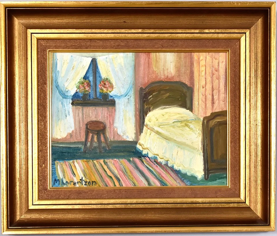 MONICA LORENTZON. Olja på duk. — Paintings — Halmstads Auktionskammare