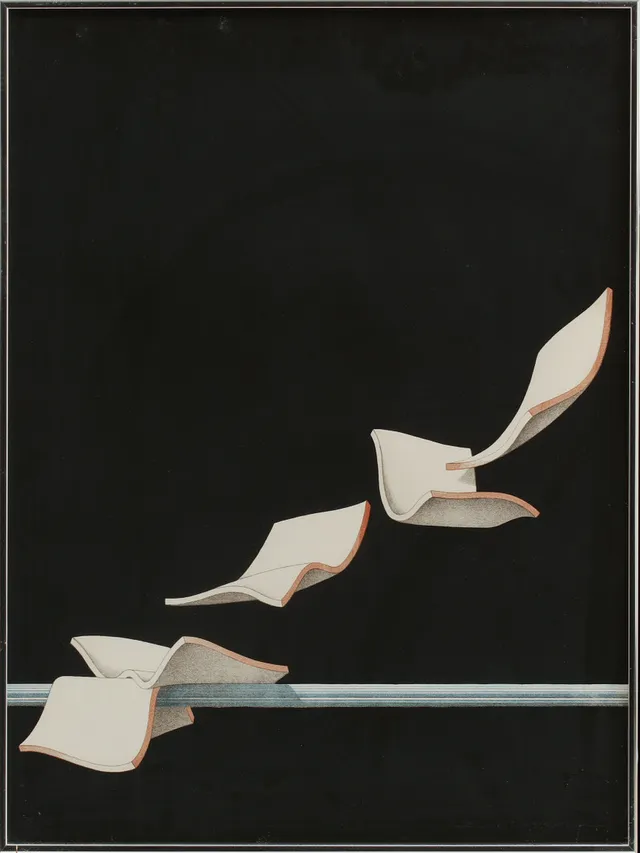 LENNART NYSTRÖM. Triptyk, färglitografier, signerade och numrerade.