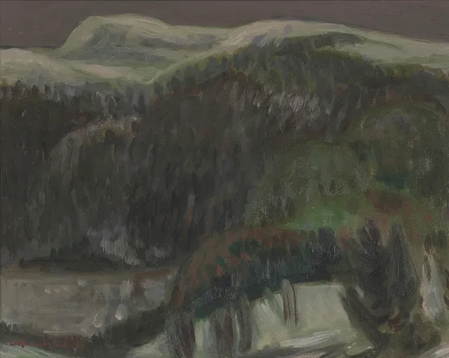 Grøstad, Terje — "Vinterstudie, Flatdal" 1976