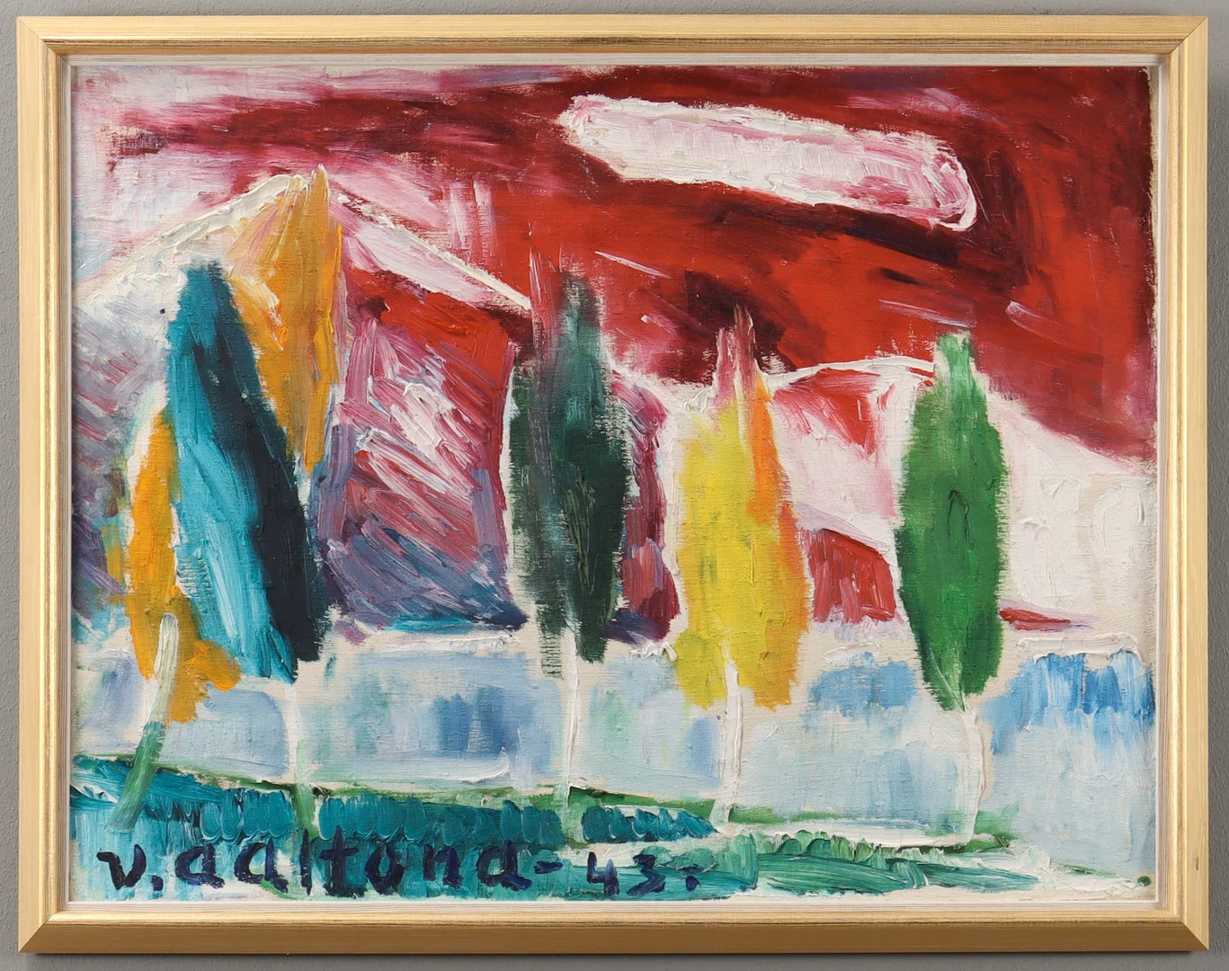 VEIKKO AALTONA. Landskap. — Paintings — Karlstad Hammarö Auktionsverk