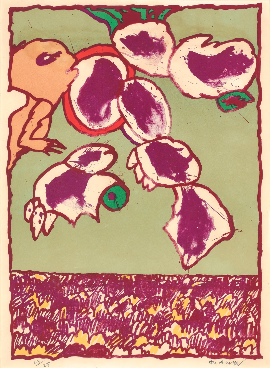 Alechinsky, Pierre — "Galactic Flying Objects" 1978 — Kunst/Grafikk — Blomqvist
