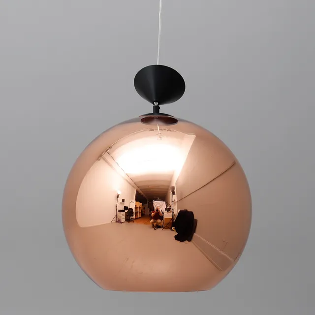 TOM DIXON. TAKLAMPA, "COPPER ROUND".
